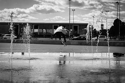 Jeffrey Luque, 360 Flip en la fuente