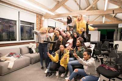 Julie Adenuga visits Radar Radio Youth Hub