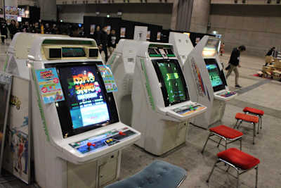 '80年代の貴重なレトロアーケードゲーム(闘会議2018より)。