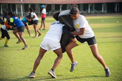 The 15-a-side format involves more contact than Rugby Sevens