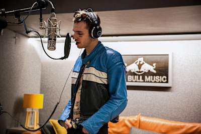 Achille Lauro nel Red Bull Music Studios