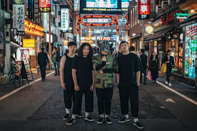 Flesh Juicer 血肉果汁機東京行成員，柏瑞、大君、仲宇、阿霖。