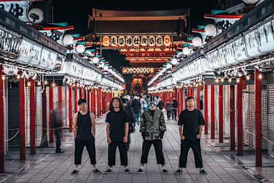 Flesh Juicer 血肉果汁機東京行成員，柏瑞、大君、仲宇、阿霖。