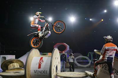 2018 Xトライアル世界選手権 開幕戦 フランス。人工物で作られたコースに挑む。