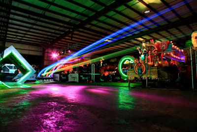 Drone racing in action