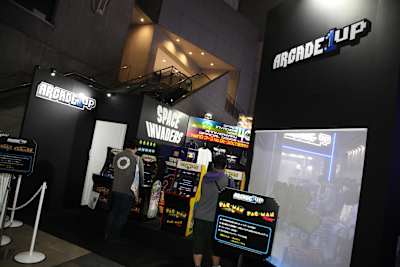 東京ゲームショウで展開していた『ARCADE 1UP』ブース。
