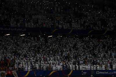 Al Ain fans cheering The Boss