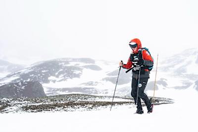 Jacqui Bell during the Antarctica 250-kilometre ultra.