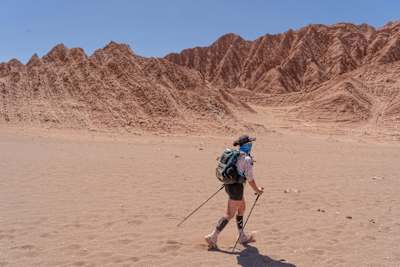 Jacqui Bell during Chile's 250-kilometre Atacama Desert ultra.