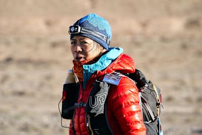 One of the 50 Ultra Gobi competitors