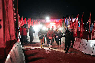 Competitors set off, with a mere 400km between them and the finish line