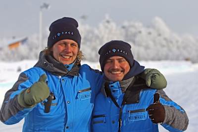 Die Organisatoren Ferdinand Porsche und Vinzenz Greger (v.l.)