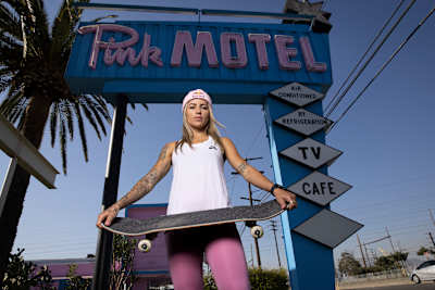 Leticia Bufoni at The Pink Motel