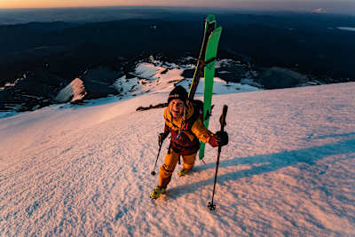 Michelle Parker on Mount Hood