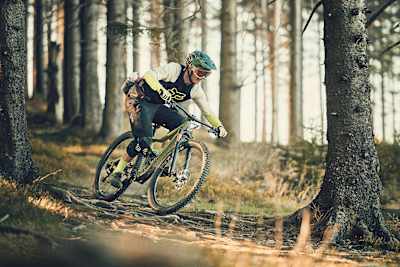Posizione da manuale sulla MTB