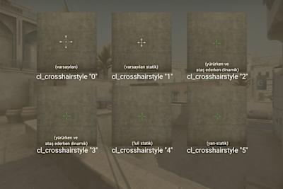 CS:GO Crosshair Style Kodları (cl_crosshairstyle)