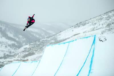 Brock Crouch airs at the Burton US Open in Vail, Colorado, USA on 25 February, 2020.