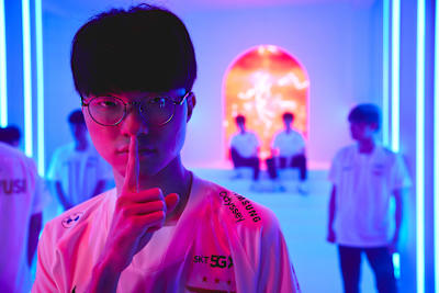 Faker and T1 at the 2021 League of Legends World Championship in Reykjavík, Iceland.