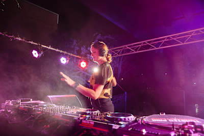 Techno DJ Claire Morgan at Concrete Jungle in Brisbane