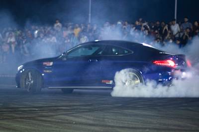 Participant showcasing drifting skills at the Open Drift Day at Vroom Track