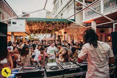 House music party S.A.S.H in Brisbane at the Prince Consort Hotel.