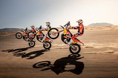 Dakar Rally - Kevin Benavides, Matthias Walkner, Toby Price.