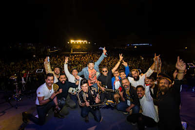 Strings with other Pakistani musicians at SoundClash in Karachi
