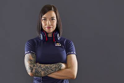 Grace "IamFallFromGrace" stands stoically