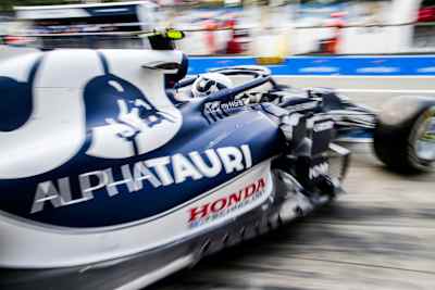 Болид AlphaTauri Honda на Гран-при Италии
