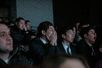 Spectators at the Red Bull Last Champion in Almaty, Kazakhstan