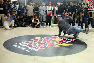 B-Boy Flying Machine during the Red Bull BC One Cypher India 2022 West Zone Cypher