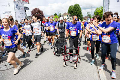 David Mzee beim Wings for Life World Run 2022 in Zug, Schweiz.
