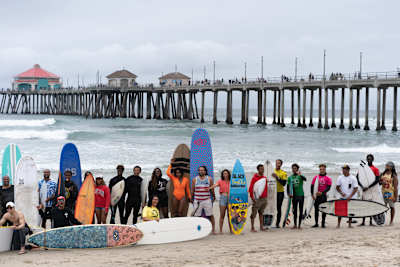 Surfers were represented from South Africa to the Caribbean and New York City.