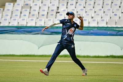 Smit Patel playing at Red Bull Campus Cricket