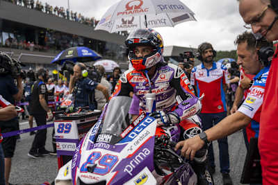Le pilote espagnol Jorge Martin détient actuellement le record de vitesse en MotoGP.