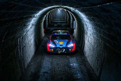 Ott Tanak in azione durante il Rally del Giappone 2022