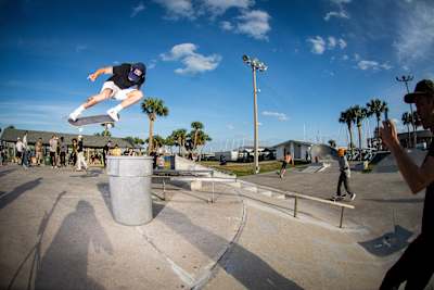 Jagger's exceptional skating ability helps him lift tricks most skaters struggle to do on flat ground.