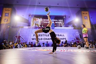 Lia competes during Red Bull Street Style 2021 World Final at Valencia, Spain on November 20, 2021