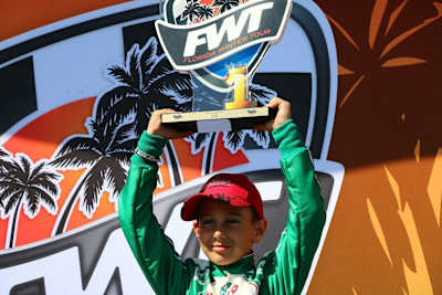James with Championship Trophy in-hand