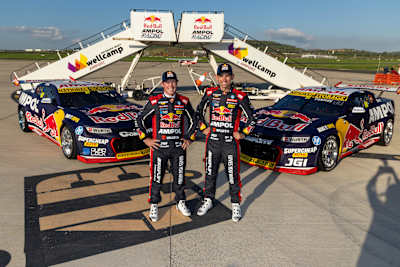 Will Brown and Broc Feeney Red Bull Ampol Racing at Livery Landing