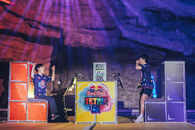 Coldless and Sodium at Red Bull Tetris National Final