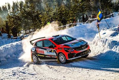 WRC3 Driver Leevi Lassila competing at Rally Sweden 2025