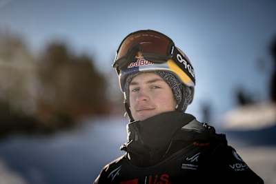 Jake Canter poses for a portrait during Men’s Snowboard Slopestyle