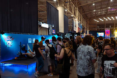 Майданчик Red Bull Gaming Ground на FANCON 2024 у Києві, Україна.