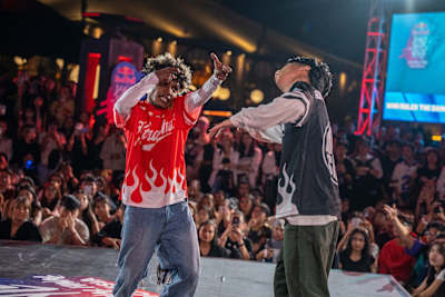 Pertarungan antara Albert dan Ra_m_ar di babak final Red Bull Dance Your Style Indonesia 2025