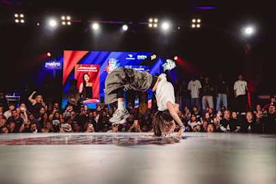 JREAMZ dancing at Red Bull Dance Your Style West Qualifier