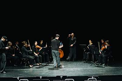 Kamelen øver til Red Bull Symphonic