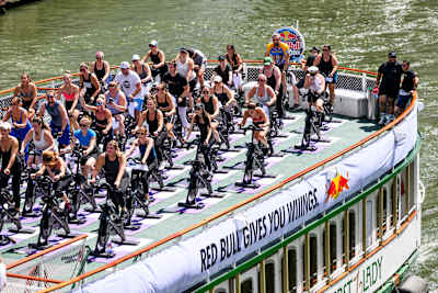 Participants at Red Bull Sweat the Deck in Chicago, Illinois