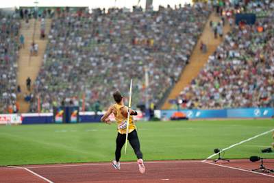 Niklas Kaul performs at the European Championships on the 16th of August in Munich, Germany.