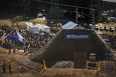 Oli Clark sending it on the final jump